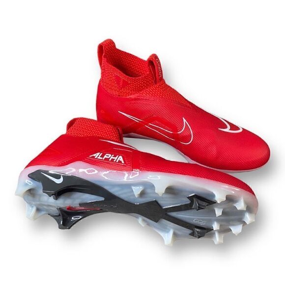 Nike Alpha Menace Elite 3 Football Cleats University Red CT6648-616 Mens size 10 - Picture 9 of 12